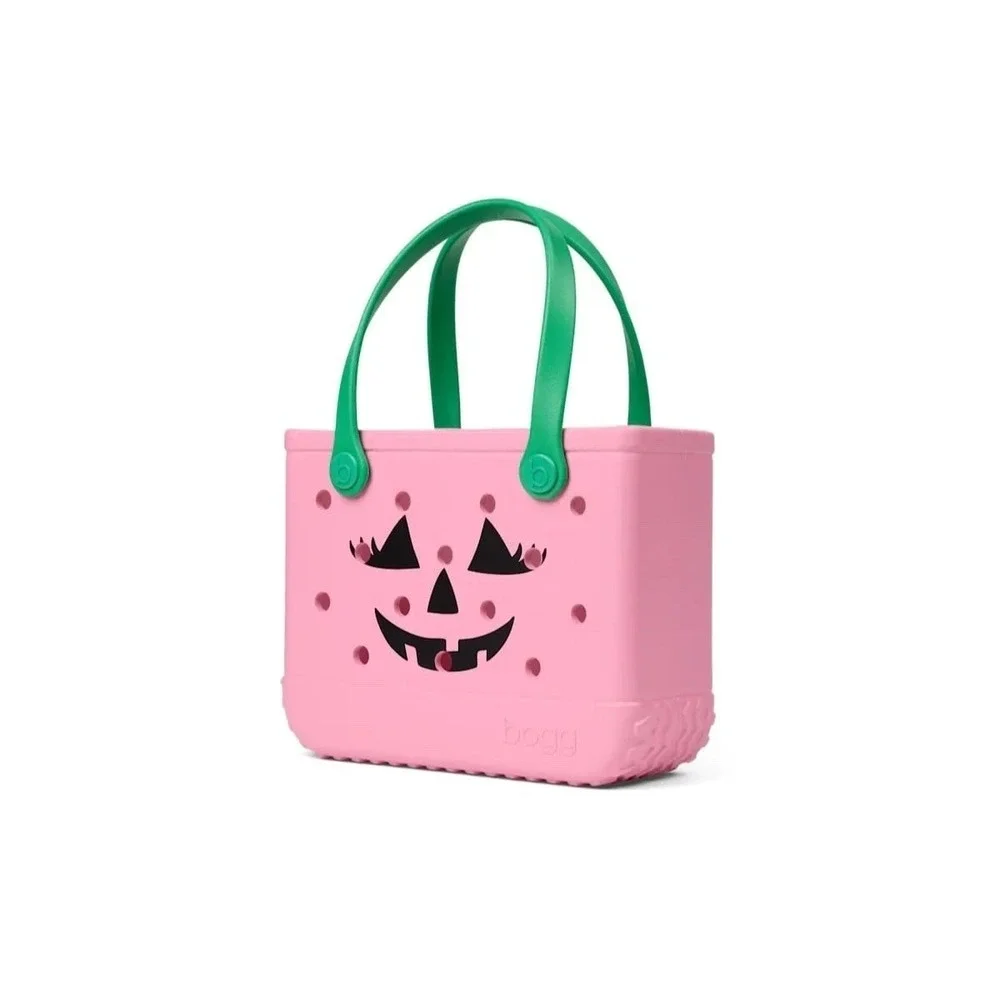Bogg Bitty Bag Halloween Pink Pumpkin Jack O'Lantern NWT Tote Limited Edition